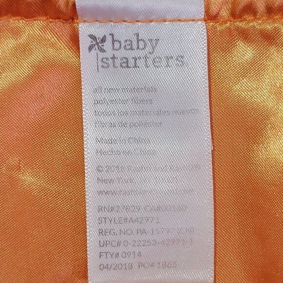 Baby Starters Halloween Lovey Rattle Security Blanket Bear My first Boo - Picture 11 of 12